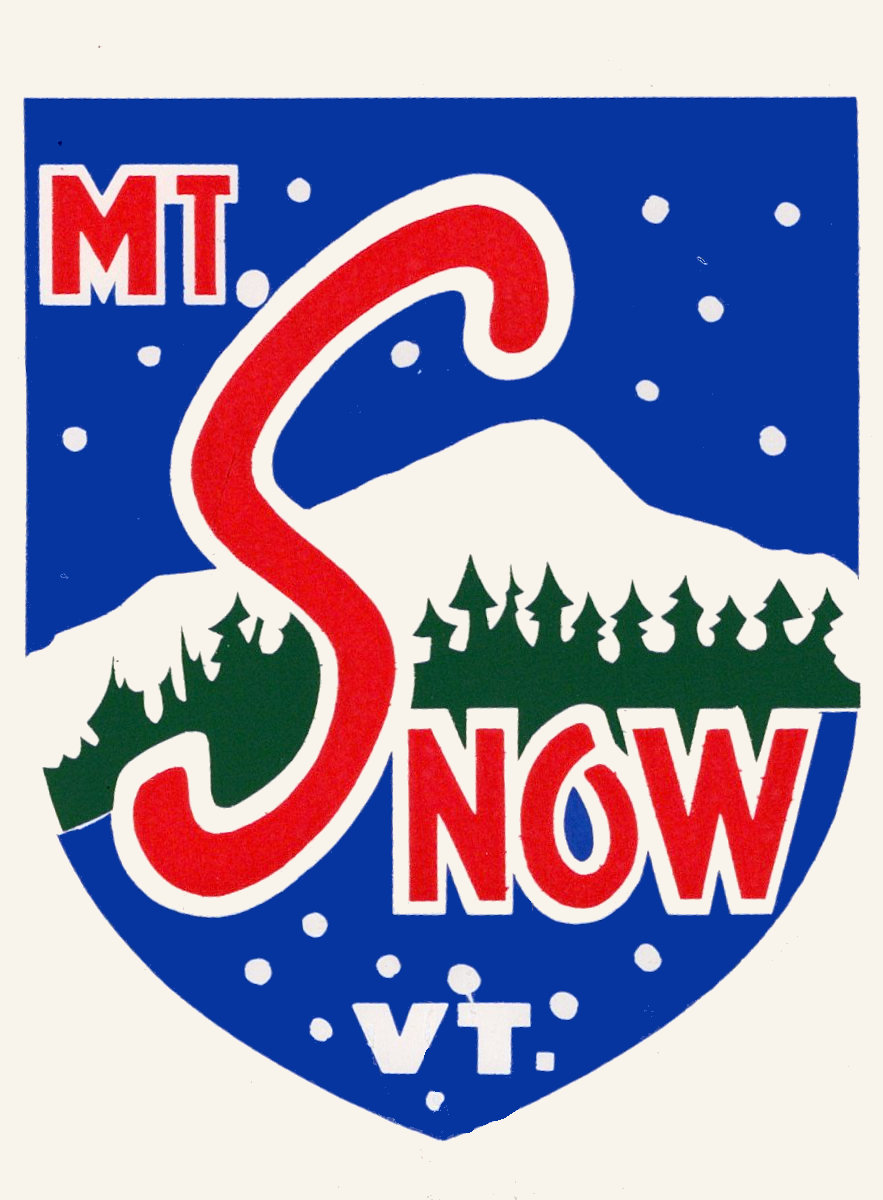 (image for) Vermont (2) Mt. Snow Vermont Vintage Vacation Sticker